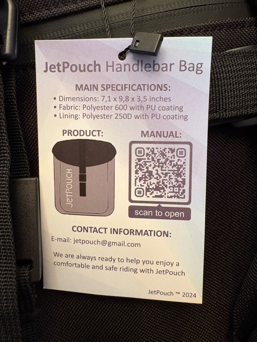 JetPouch Handlebar Bag - Picture 5 of 5